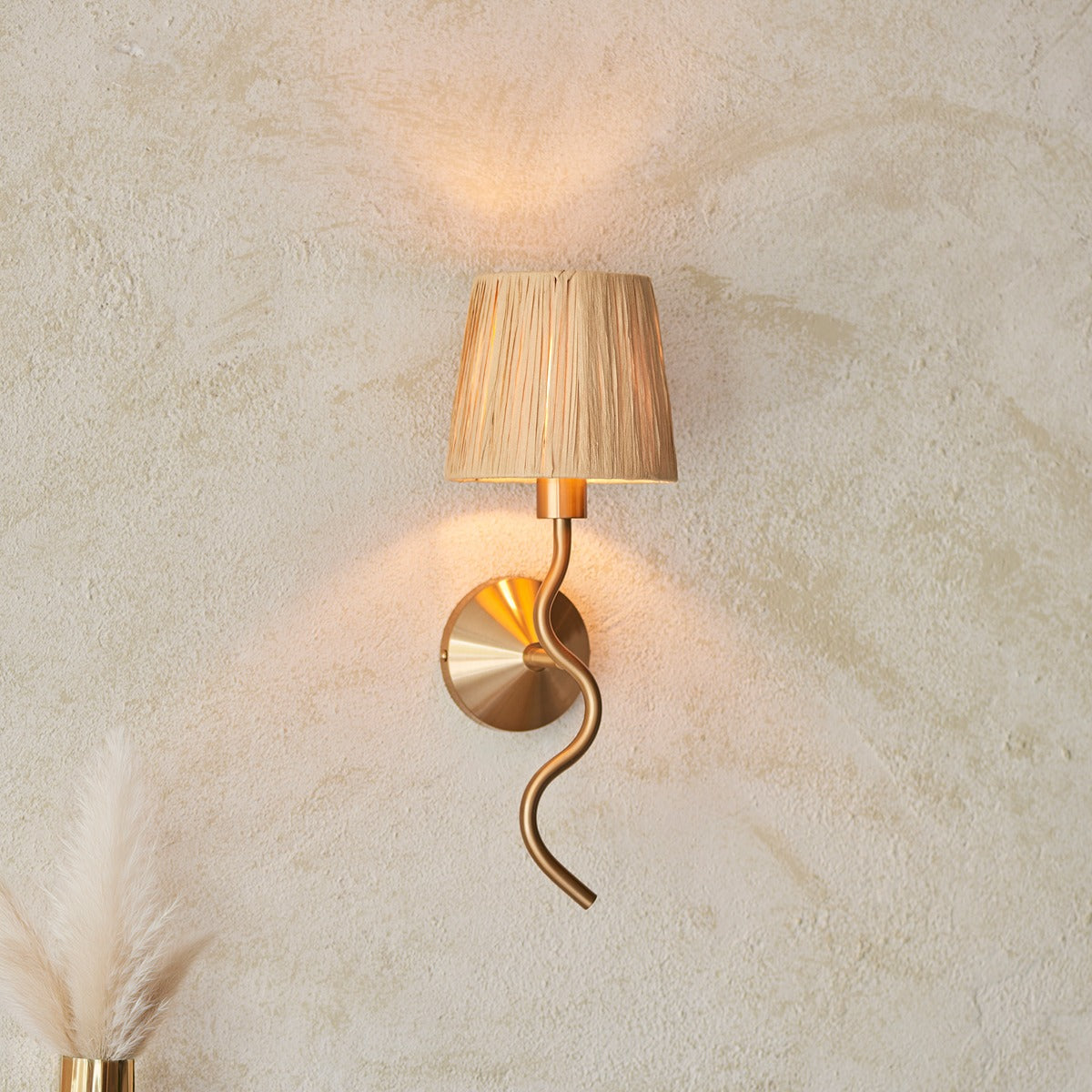 Wave 1 Wall Light - Brushed Aged Brass