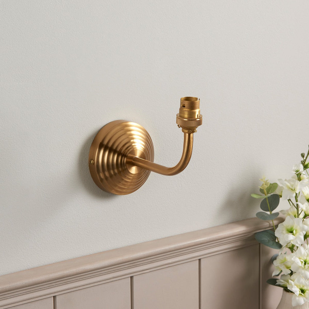 Obelisk Arc Wall Light - Brushed Aged Brass