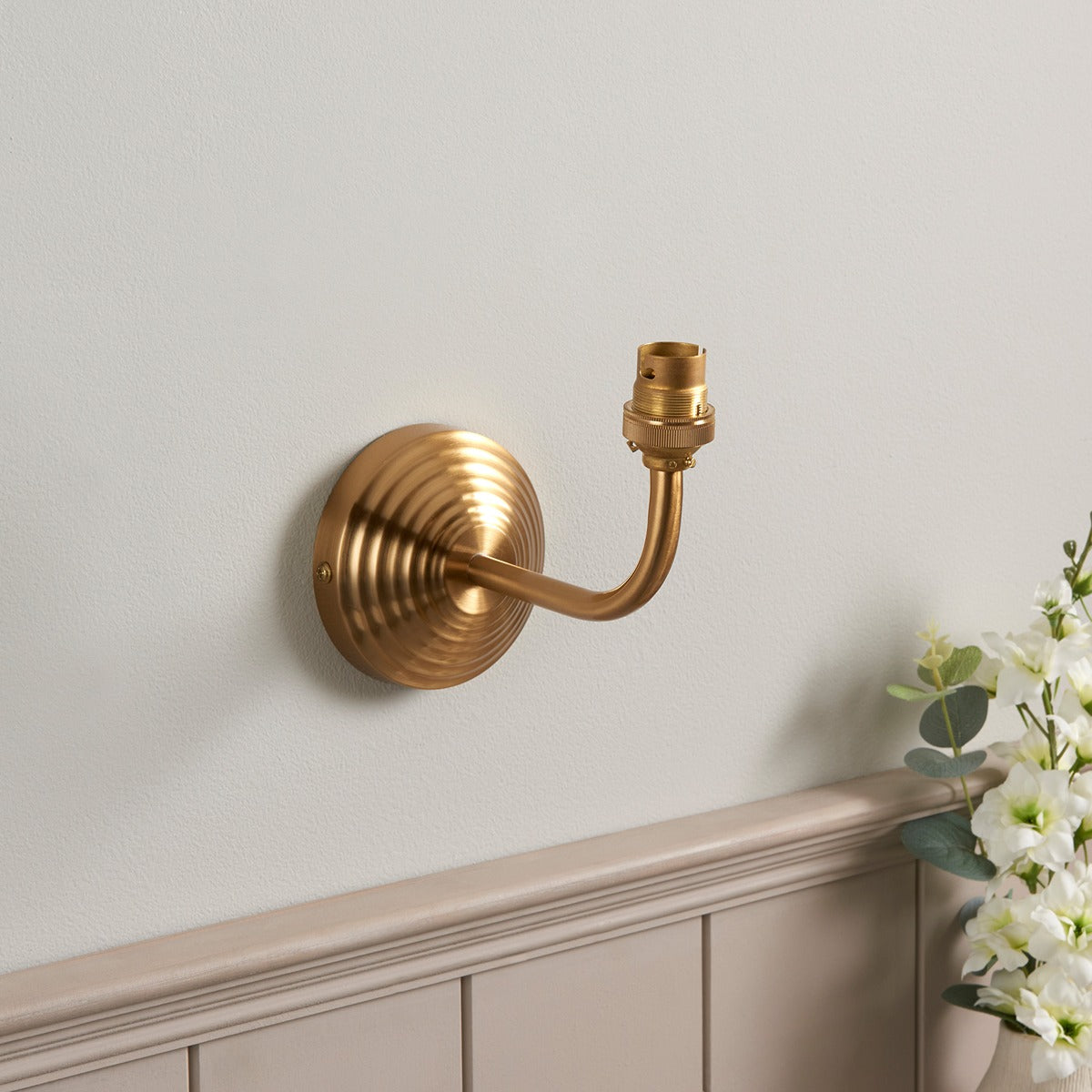 Obelisk Arc Wall Light - Brushed Aged Brass