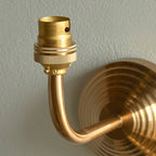 Obelisk Arc Wall Light - Brushed Aged Brass