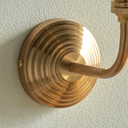 Obelisk Arc Wall Light - Brushed Aged Brass