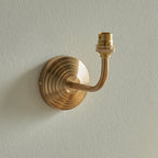 Obelisk Arc Wall Light - Brushed Aged Brass