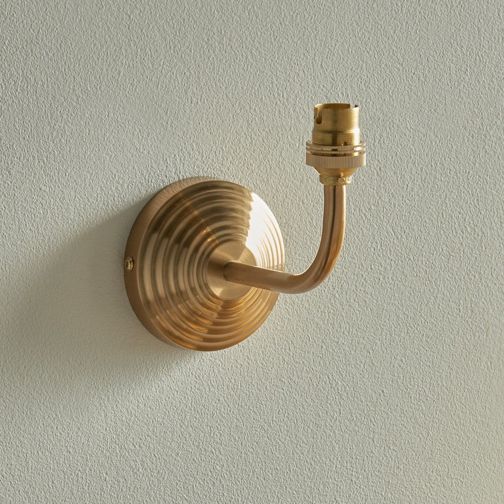 Obelisk Arc Wall Light - Brushed Aged Brass