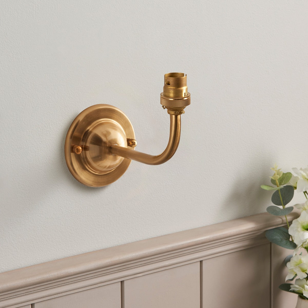 Dome Arc Wall Light - Brushed Aged Brass