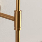 Dome T Bar Wall Light - Brushed Aged Brass