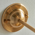 Dome T Bar Wall Light - Brushed Aged Brass