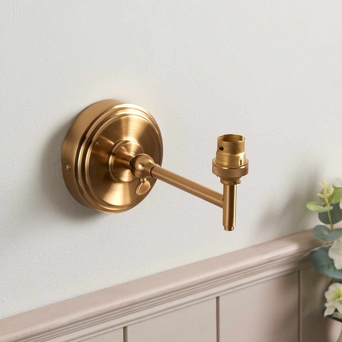 Step Fold Wall Light - Brushed Aged Brass