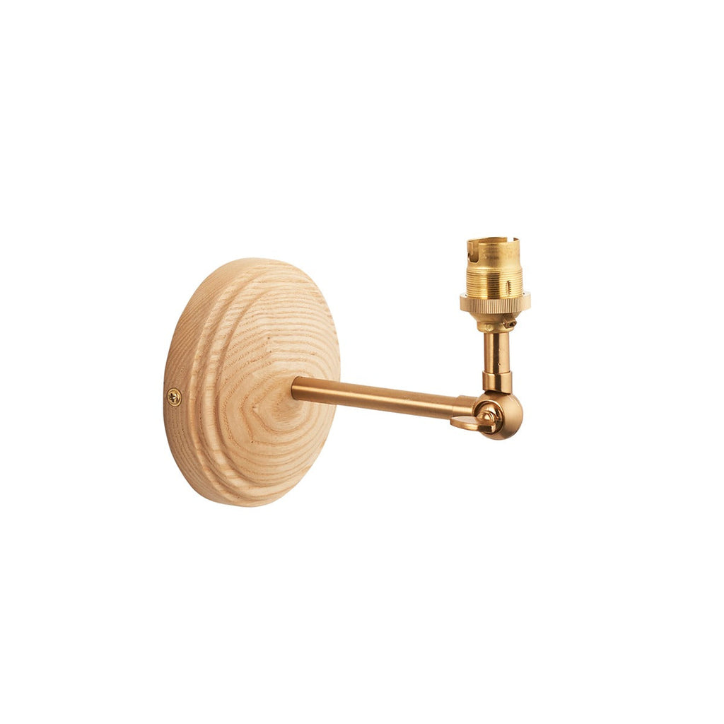 Wood Wing 1 Wall Light - Brushed Aged Brass