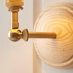 Wood Wing 1 Wall Light - Brushed Aged Brass