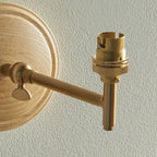 Wood Fold 1 Wall Light - Brushed Aged Brass
