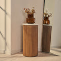 Cove - Warm Wood Ribbed Plinth