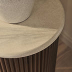 Cove - Dark Wood Ribbed Plinth