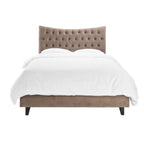 Layla Luxury Button Upholstered Bed - Espresso