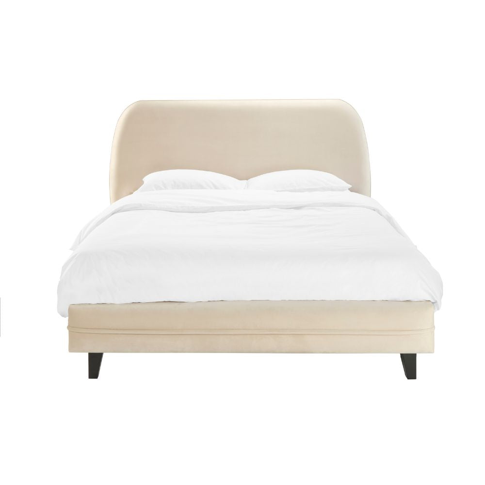 Katherine Luxury Upholstered Bed - Cream