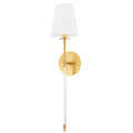 1 Light Tall Wall Sconce - Aged Brass
