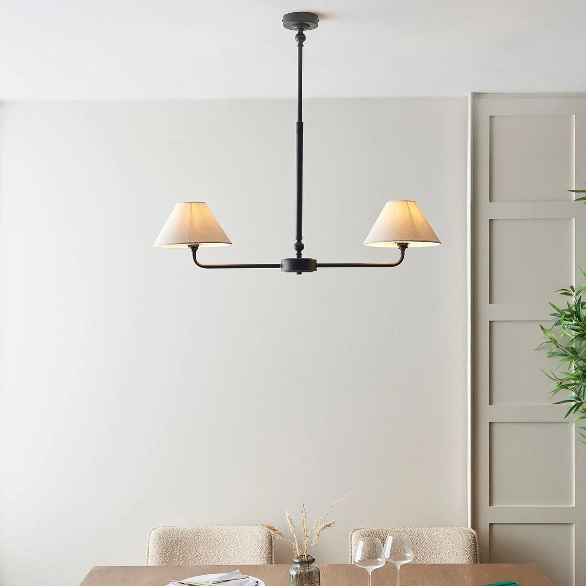 Lille 2 Pendant Light - Matte Black
