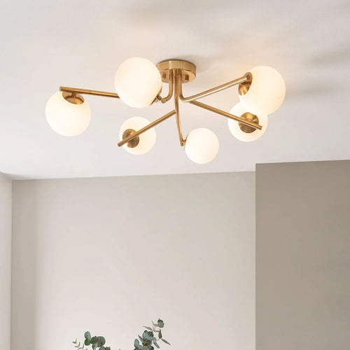 Aaron Ceiling Light - Brushed Aged Brass
