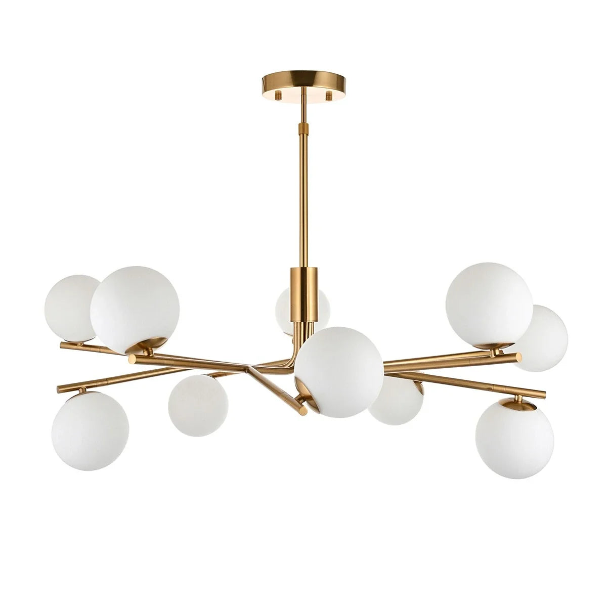 Aaron 10 Pendant Light - Brushed Aged Brass