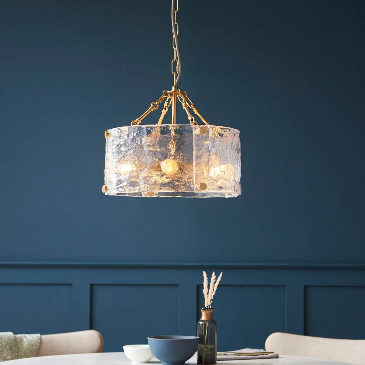 Keller 4 Pendant Light - Brushed Aged Brass