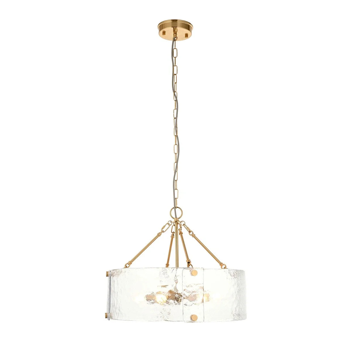 Keller 6 Pendant Light - Brushed Aged Brass
