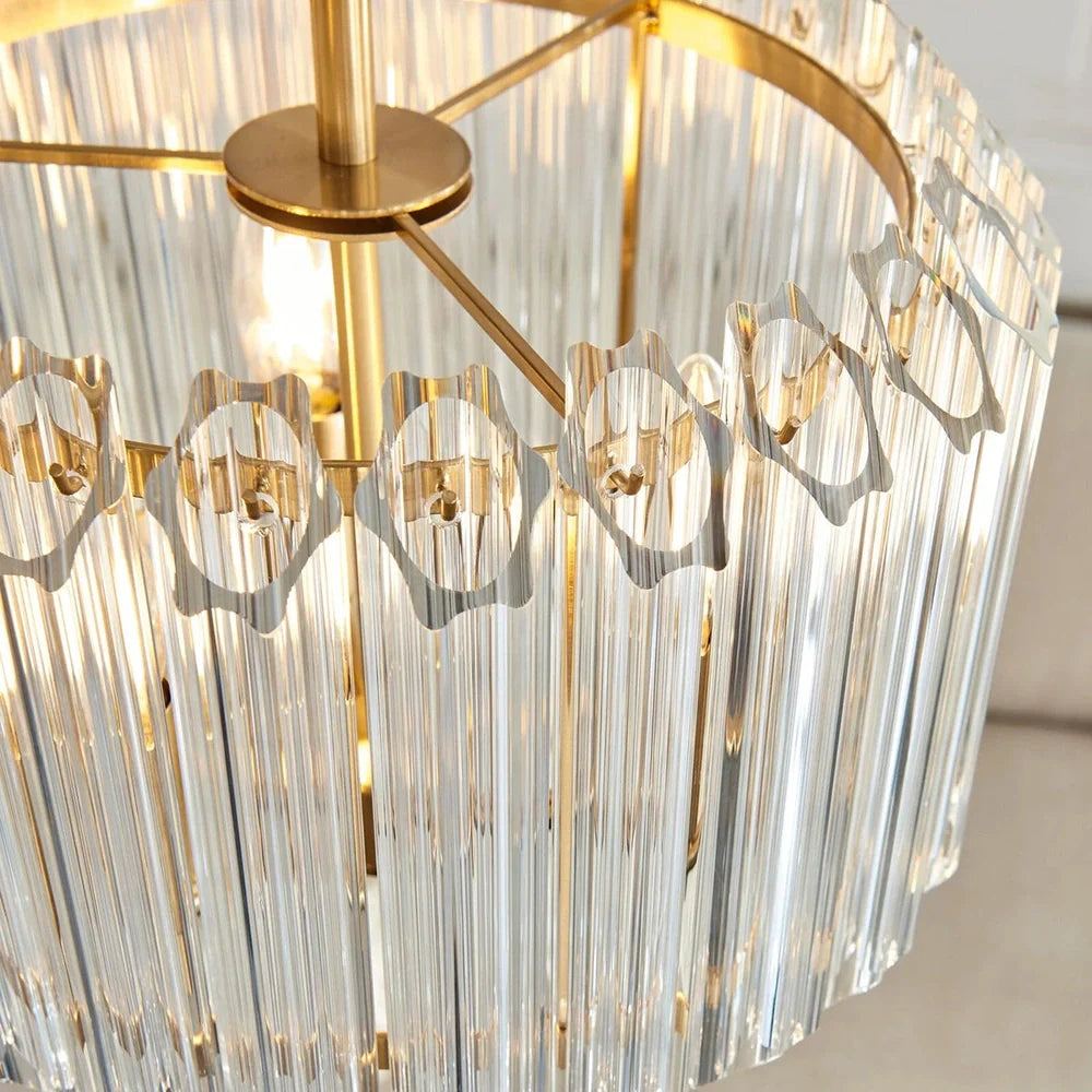 Valentina 3 Pendant Light - Brushed Aged Brass