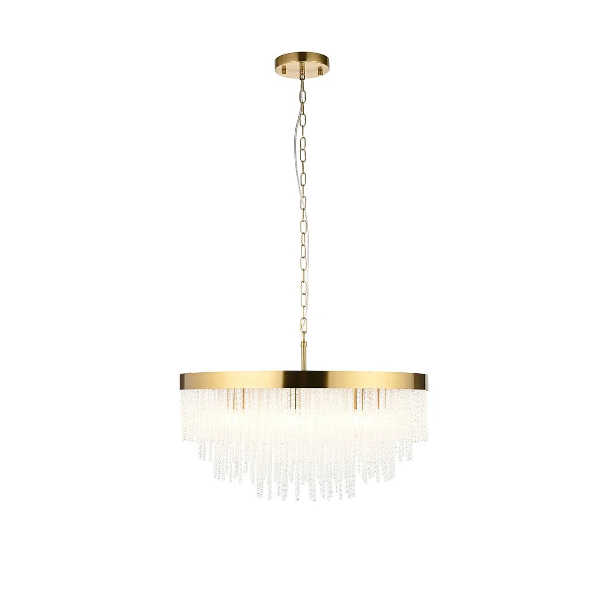 Anistoria Grand 9 Pendant Light - Brushed Aged Brass