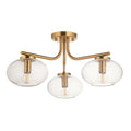 Jacob 3 Ceiling Light - Warm Brass