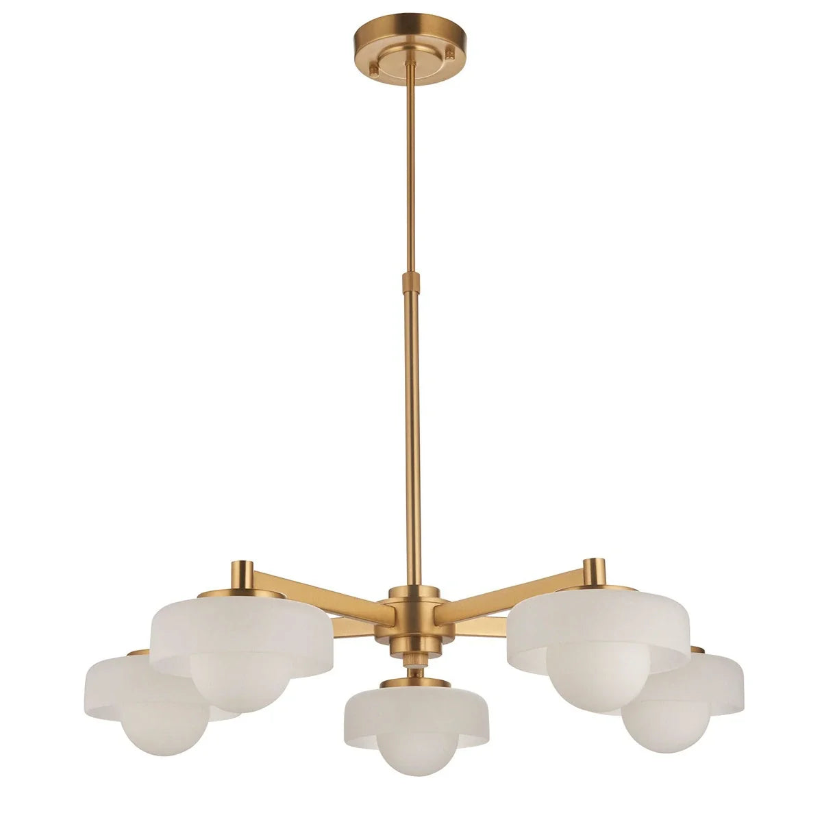 Boss 5 Pendant Light - Brushed Aged Brass
