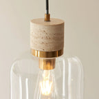 Travi Travertine 1 Pendant Light - Natural