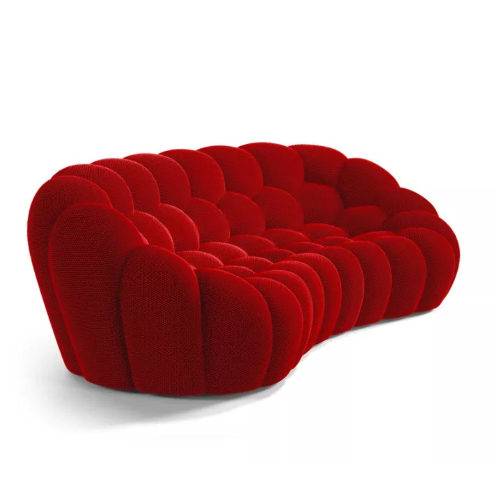 Compressed Bubble Sofa in Vibrant Red – Lumo Design
