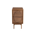 Groove Side Table / Bedside Table - Walnut