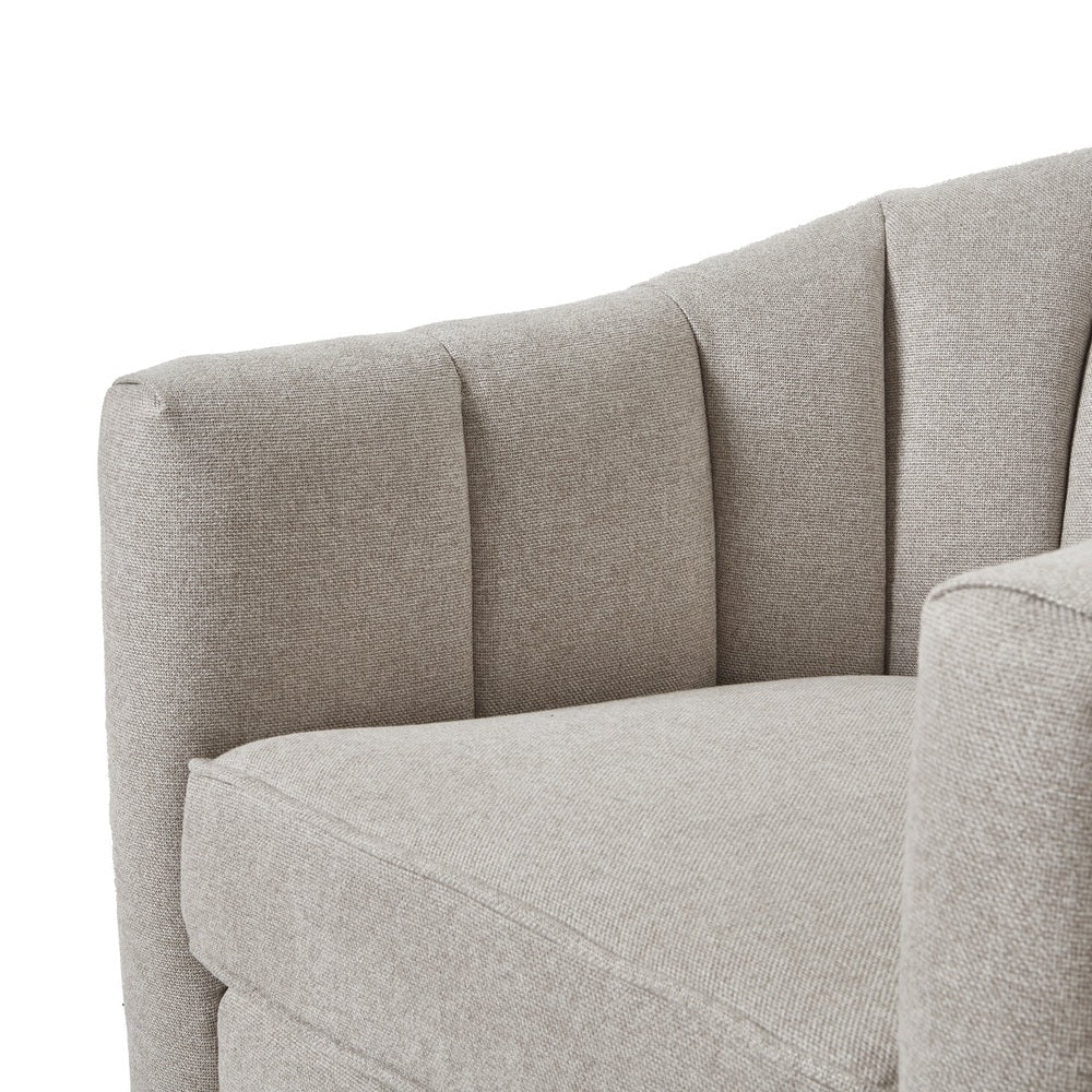 Lily Swivel Chair - Oatmeal Twill