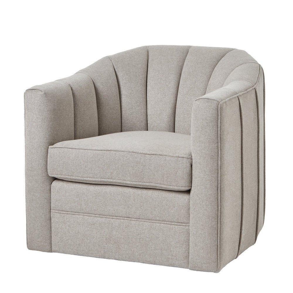 Lily Swivel Chair - Oatmeal Twill