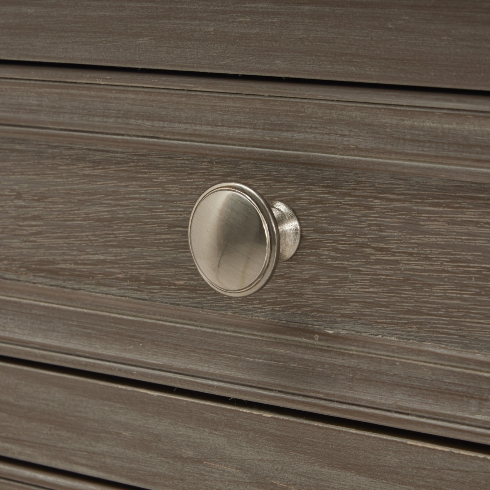 The Serene Collection 3 Drawer Bedside Table - Grey