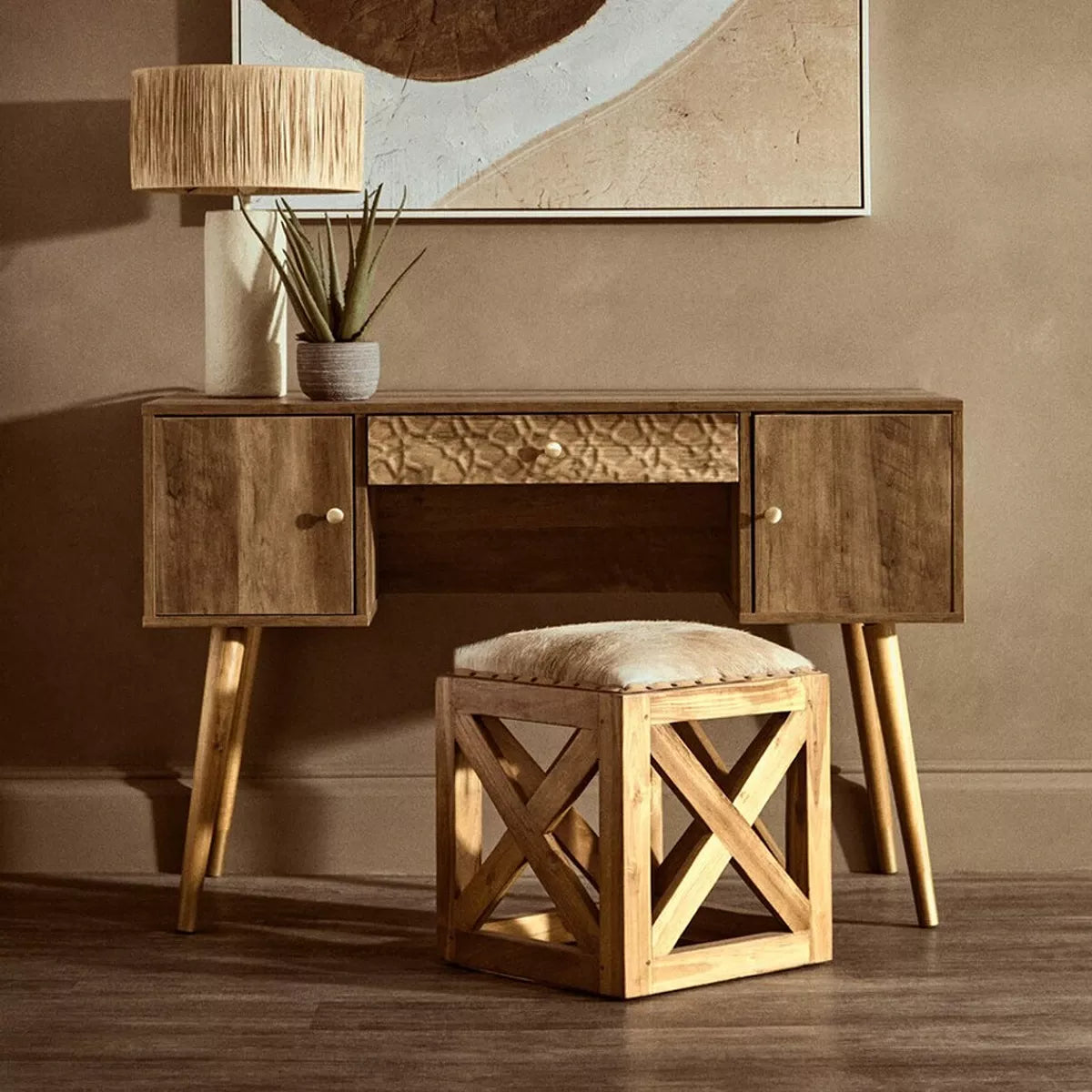 Frida Wood Veneer Desk