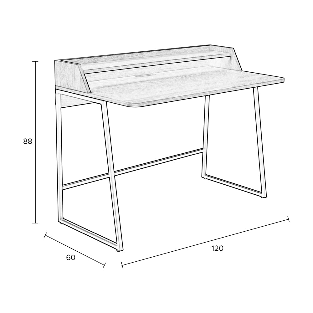 Georgia Desk Table - Natural