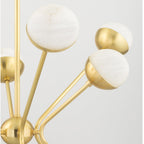 Saratoga 12 Light Chandelier - Aged Brass