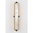 Tribeca Wall Light - Aged Brass & White