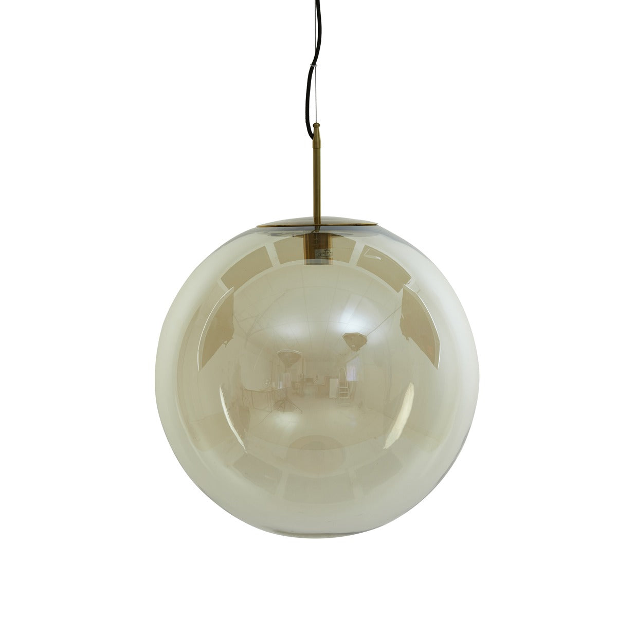 Medina Pendant Light - Antique Bronze & Amber