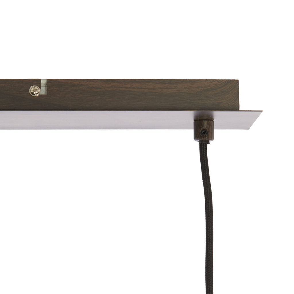 Bibury 3 Light Wooden Pendant Light - White