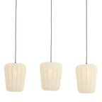 Bibury 3 Light Wooden Pendant Light - White