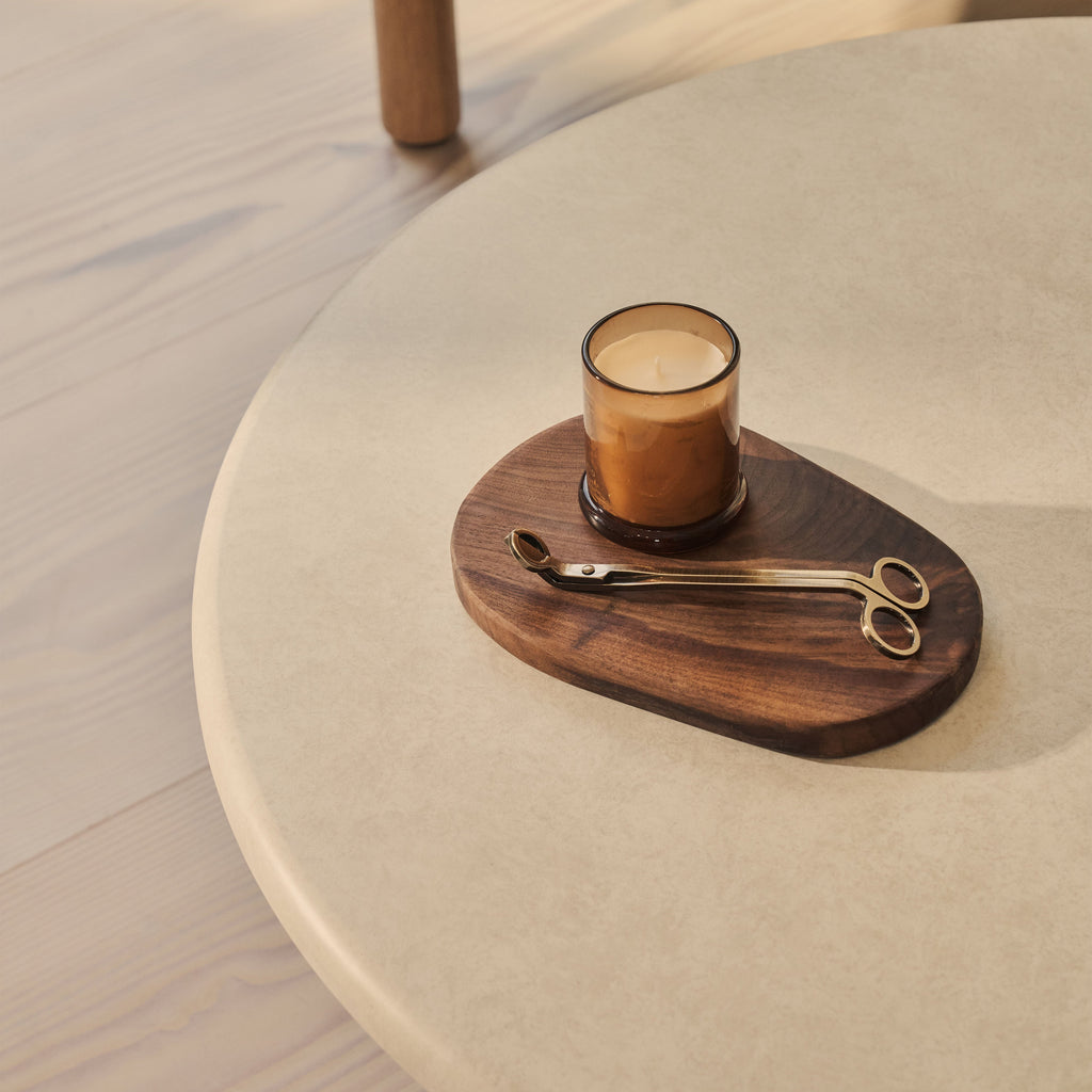 Alina - Concrete Round Large Wooden Coffee Table