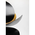 Ginger Pendant Light - Gold Leaf & Black