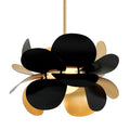Ginger Chandelier - Gold Leaf & Black
