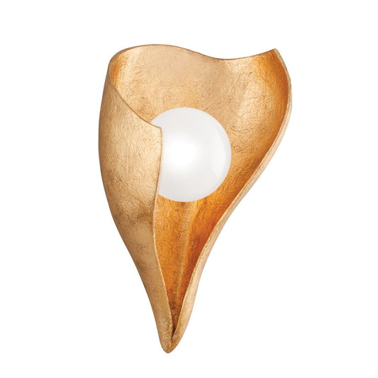 1 Light Wall Sconce - Vintage Gold Leaf