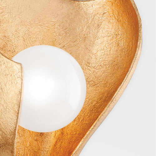 1 Light Wall Sconce - Vintage Gold Leaf