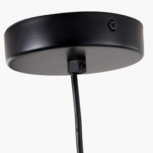 Ember Scalloped Raffia Pendant in Natural | Outlet