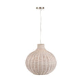 Allona Rattan Pendant Light - Grey Wash