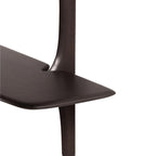 Pi Wall Mounted Desk - Dark Brown Varnished Mahogany