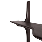 Pi Wall Mounted Desk - Dark Brown Varnished Mahogany